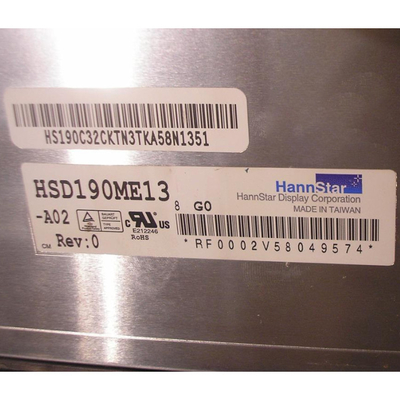19,0-calowy 1280 * 1024 30-pinowy panel wyświetlacza LCD EDP HSD190ME13-A02