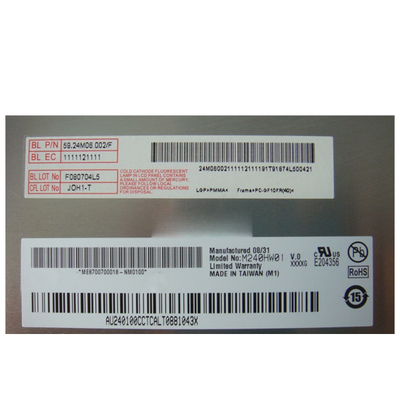 1080p VGA sygnał DVI LVDS 30-pinowa płyta kontrolera z 1920*1080 TFT 24-calowym panelem lcd M240HW01 V0