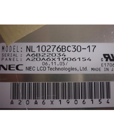 NL10276BC30-17 NEC 15 cali1024*768 Wyświetlacz panelu LCD