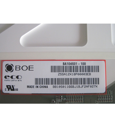 Przemysłowy moduł TFT LCD 10,4 cala BA104S01-100 800 × 600 Wyświetlacz BOE