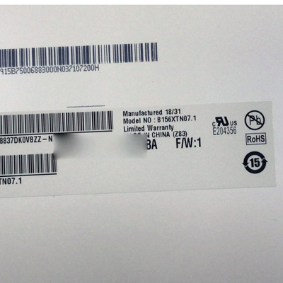 Pionowy pasek AUO 15,6 cala Panel LCD B156XTN07.1 30 pinów EKRAN LCD