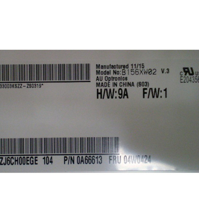 AUO B156XW02 V3 15,6-calowy 40-pinowy ekran laptopa 1366 * 768 WXGA 100PPI przeciwodblaskowy