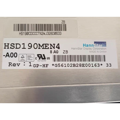 19Moduł wyświetlacza LCD o wymiarze 0,0 cala HSD190MEN4-A00 Moduł ekranu LCD TFT