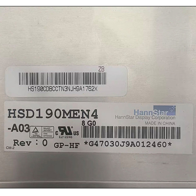 190,0 cala HSD190MEN4-A03 30-pin LCD ekran