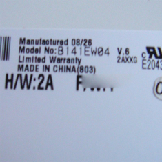 B141EW04 V6 14,1 cala 1280*800 LCD Display Ekran TFT-LCD