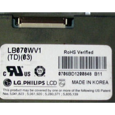 LB070WV1-TD03 7,0 cala Ekran LCD 800*480 Moduł paneli LCD