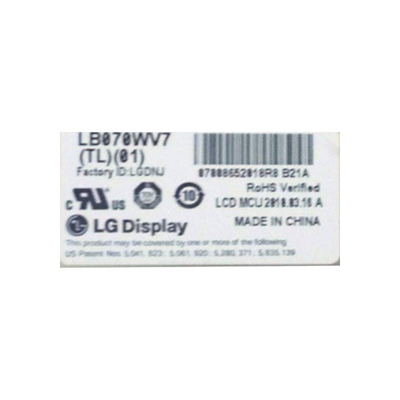 Panel LCD LB070WV7-TL01 dla modułów LCD do nawigacji GPS Kia HyundaiCar