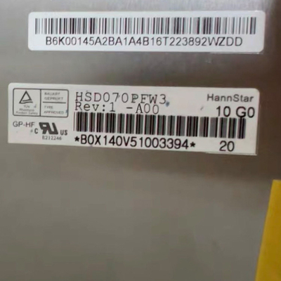 HSD070PFW3-A00 oryginalny panel wyświetlania ekranu LCD o pojemności 7,0 cala