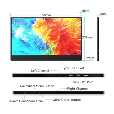 Dobra cena. 15,6 cala 4K IPS 16:9 Przenośny Monitor do Laptopa w Internecie