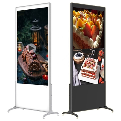 Dobra cena. 55-calowy stojak podłogowy Digital Signage Reklama 110-240V w Internecie